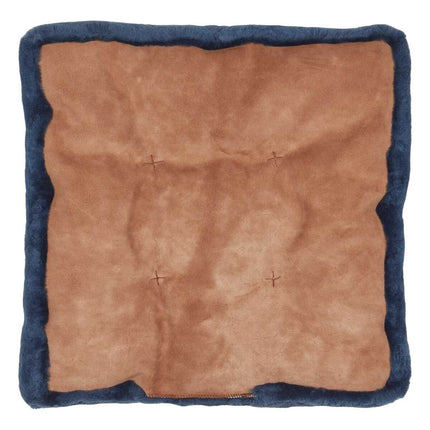 Mokkasin setetrekk | bakside i kalveskinn Marineblå