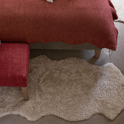  Dobbelt Saueskinn | New Zealand | Kort ull | 170x60 cm Beige
