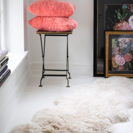 Saueskinn Dobbelt | Lang lugg | 170x60 cm Lin