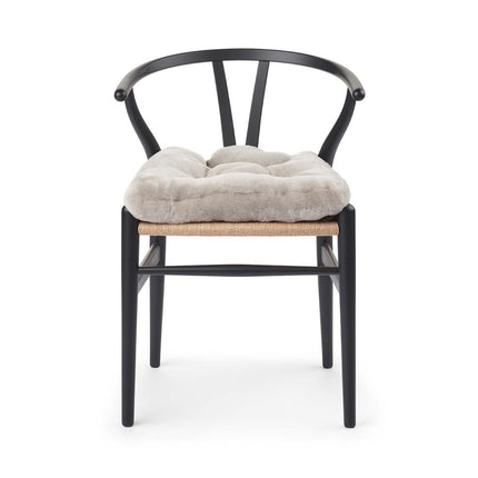 Mokkasin setetrekk | bakside i kalveskinn Sølvgrå