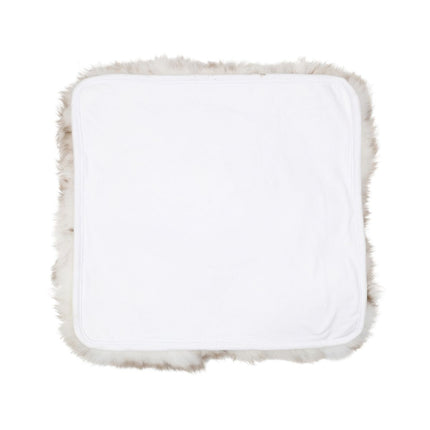 Stolpute | Langhåret | New Zealand | Stoffbakside | 40x40 cm Flekkete