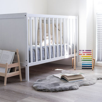 Lammeskinn Baby | Til barnevogn & babyer | 80 cm Lys Grå
