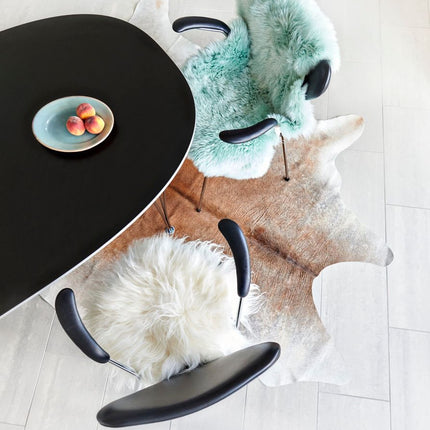 Saueskinn | Lang lugg | 100x60 cm Turkis