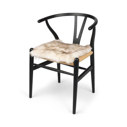 Stolpute | Langhåret | New Zealand | Stoffbakside | 40x40 cm Flekkete