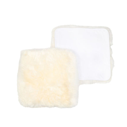 Stolpute | Langhåret | New Zealand | Stoffbakside | 40x40 cm Hvit