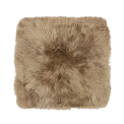 Stolpute | Langhåret | New Zealand | Stoffbakside | 40x40 cm Lysebrun