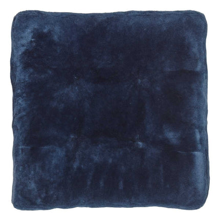 Mokkasin setetrekk | bakside i kalveskinn Marineblå