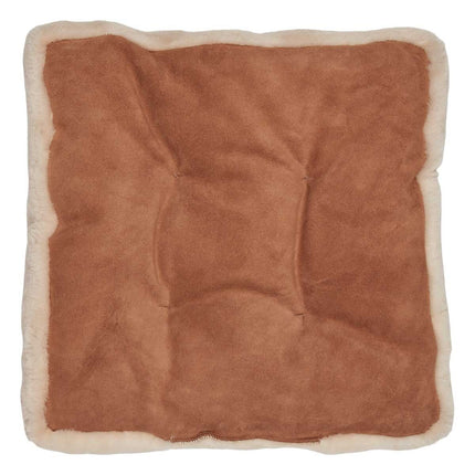 Mokkasin setetrekk | bakside i kalveskinn Kastanje