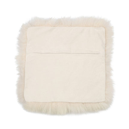 Saueskinnspute | Lang ull | Uten fyll | 50x50 cm Beige