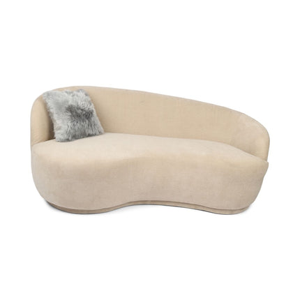 Saueskinnspute | Lang ull | Uten fyll | 40x40 cm Lys Grå