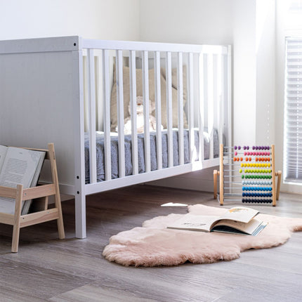 Lammeskinn Baby | Til barnevogn & babyer | 95 cm Lys Rosa