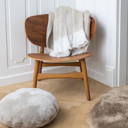 Ullpledd | Mohair mix | 130x170 cm Lys Beige