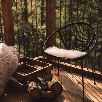 Premium Setetrekk | Lang ull | New Zealand | D34 cm Hvit