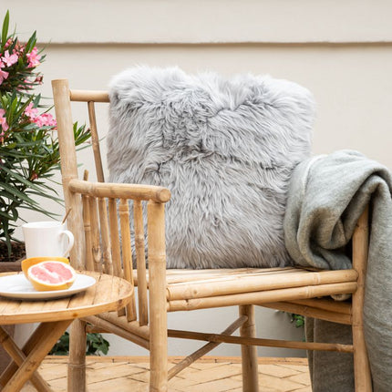 Ullpledd | Mohair mix | 130x170 cm Lys Grå