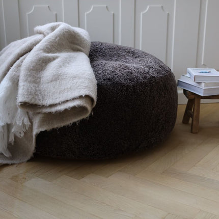 Ullpledd | Mohair mix | 130x170 cm Lys Beige