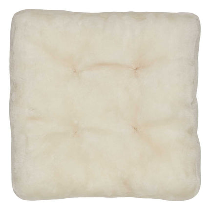 Mokkasin setetrekk | bakside i kalveskinn Hvit