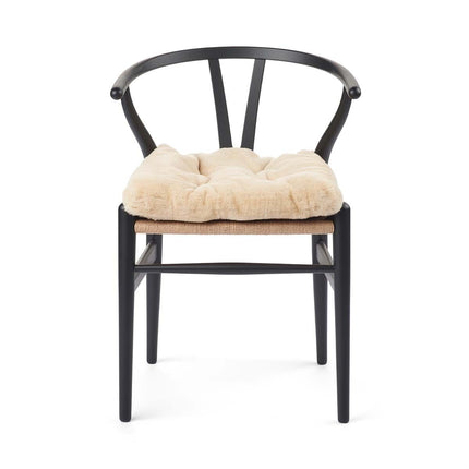 Mokkasin setetrekk | bakside i kalveskinn Naturlig