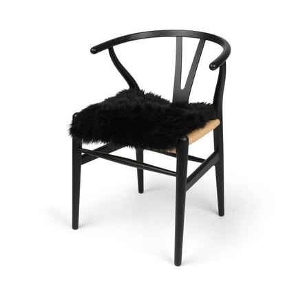 Stolpute | Langhåret | New Zealand | Stoffbakside | 40x40 cm Svart