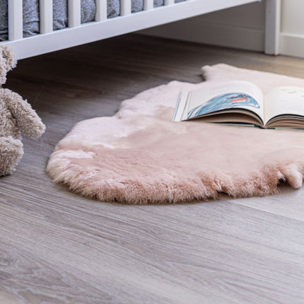 Lammeskinn Baby | Til barnevogn & babyer | 80 cm Lys Rosa