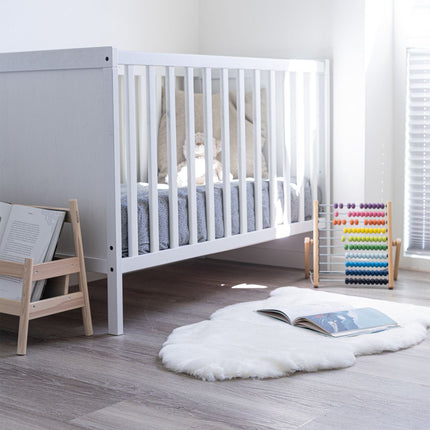Lammeskinn Baby | Til barnevogn & babyer | 95 cm Hvit