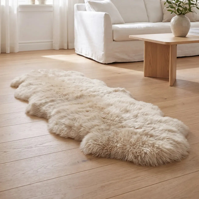 Saueskinn Dobbelt | Lang lugg | 170x60 cm