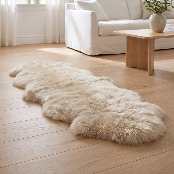 Saueskinn Dobbelt | Lang lugg | 170x60 cm