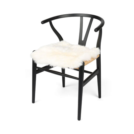 Stolpute | Langhåret | New Zealand | Stoffbakside | 40x40 cm Hvit