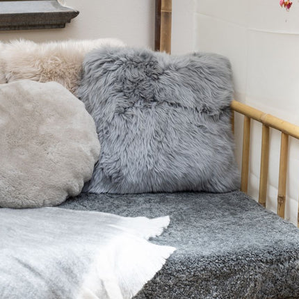 Nordisk fløyelspute | Ø45 cm | Ø62 cm Pearl
